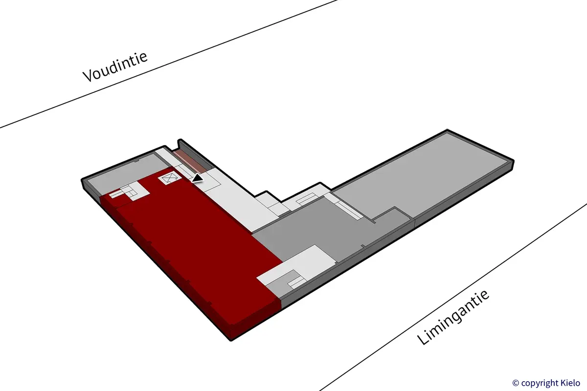 Oulun Voudintie 2 kellarikerroksen varastotilojen sijaintikuva